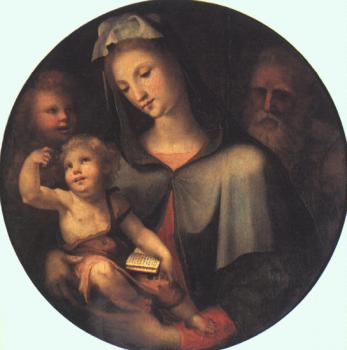 Domenico Beccafumi : Graphic The Holy Family with Young Saint John